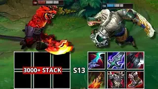 3000+ STACK NO ITEM NASUS vs FULL BUILD RENEKTON FIGHTS & Best Moments!