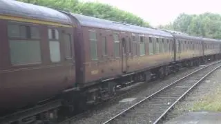 WCRC 37706 and LMS Stanier Class 5 45305 departing Shildon