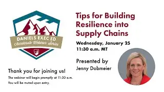 Accelerate Webinar Series: Tips for Building Resilience into Supply Chains