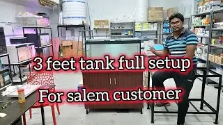 3 feet tank full setup #chennai #aquarium #fishaquarium #fishbowl #fishbowl #home #salem #diy #tank 