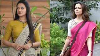 Amazing Office Wear Blouse Designs 2025 | Formal Saree Blouse Designs | Office Wear Blouses 2025
