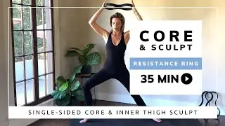 35-Min Pilates Mat Workout | WundaCore Ring | Single-Sided Core & Thigh Sculpt with Amy Jordan