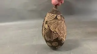 Aboriginal Carved Boab Nut