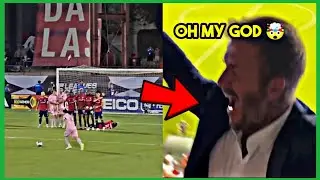 Beckham's Reaction to Messi's Spectacular Free-Kick 😲