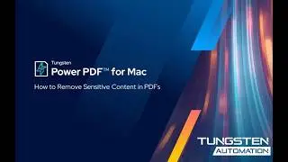 Redact Sensitive Information & Remove Metadata in a PDF with Power PDF for Mac