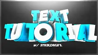 [TUTORIAL] How to create Fancy 3-D Text in Cinema4D!
