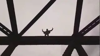 Walking on top of abandoned Railroad Bridge