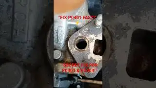 ✅ &laquo;Быстрое исправление ошибок P0401 P0404 P406! Очистите клапан рециркуляции отработавших газов м...