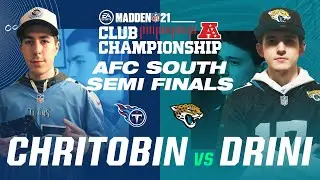 💥  Battle of the Belt Winners💥 | Drini vs Chritobin | AFC South Semifinal | Madden 21