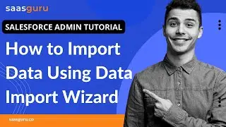 How to Import Data Using Data Import Wizard | salesforce import data import wizard | saasguru