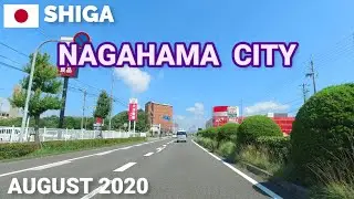 Driving Tour - Nagahama City, Shiga, Japan - August 2020 - Driving North on the National Route 8