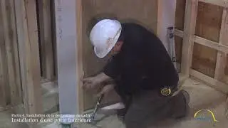 Partie 4, installation de la porte. Installation d'une porte intérieure