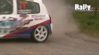 Renault Clio hits camera - Rally crash - Walloni&euml; 2009