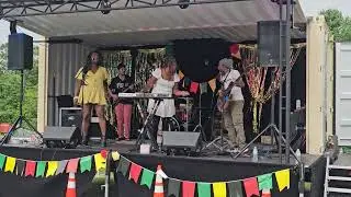 Milele Roots provides tunes at Juneteenth Saturday June 14, 2025