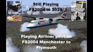 MSFS/ #microsoft  flight simulator  2004  with Airliner Pilot flying to Plymouth