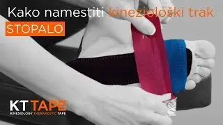 Kako namestiti kineziolo&scaron;ki trak KT Tape-Stopalo
