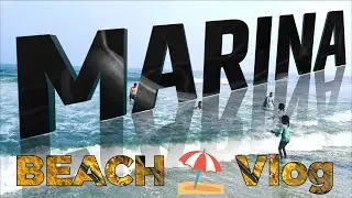 Marina Beach🏖️Vlog video | Chennai beach full video| Chennai Beach Video | The Railway People#beach 