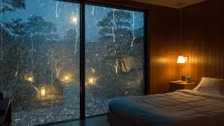 4K | Calm Rainfall Through the Window &ndash; Relax & Sleep All Night