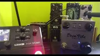MIYAGUI PROBANDO PEDALES| LINE 6 HX STOMP + FULLTONE CUSTOM SHOP MINI DEJA VIBE| DEMO NO TALK