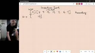 Insertion sort demonstration