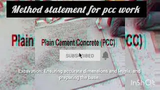 PCC Work_Method statement  #construction #civil #buildingmaterial #learning 