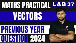 PLUS TWO MATHS PRACTICAL EXAMINATION 2026 | LAB 37 - VECTORS | PYQ 2024 |