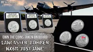 CARRIED ON BOARD: Dambusters Anniversary coins carried on board an original WWII Lancaster Bomber!