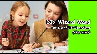 magic wizard wand making kit DIY craft set(how to use clay to make a wand)