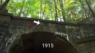 Revisit to old train tunnel, slow pace. Looking for date stones.