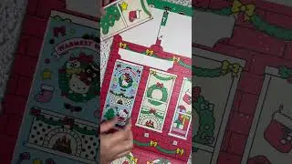 Sticker countdown hello kitty & friends coloring sheets Christmas advent calendar #hellokittyjunkie