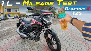 Hero Glamour X 125 : Mileage Test  | 1 Litre Me Kitna Chlegi  ? 100 KM  Ride