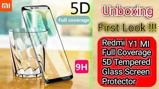 #Unboxing 💬 | Best 5D Curved Tempered Glass Screen Protector For Redmi Y1 | Look - Technical Romyo