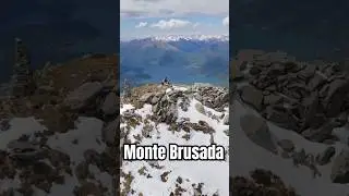 IN VOLO SULLA CIMA BRUSADA #montebrusada #lagodicomo #escursioni #montagna