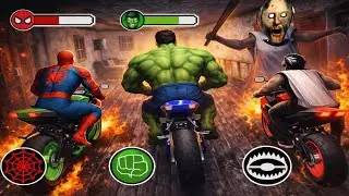 😱 Granny Horror Escape Gameplay | Granny Trapped Hulk & Spiderman | Funny Falls & Scary Moments 