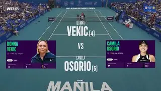 (4) Donna Vekic (CRO) vs  (5) Camila Osorio (COL)  -  Xtended HighLights