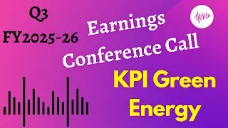 KPI Green Energy share Q3 FY2025-26 Earnings Conference Call ||