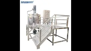 500L electric heating homogenizing and mixing tank for cosmetic cream food sauce pharma paste