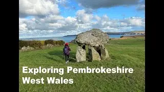 January Camping and Wild Swimming in Pembrokeshire. Visit to Porthgain Harbour and Abercastle.