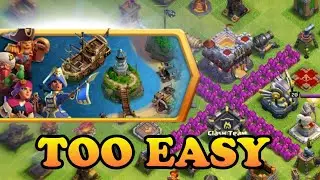 Easily 3 star the pirate challenge ! how to 3 star the pirate challenge in coc !