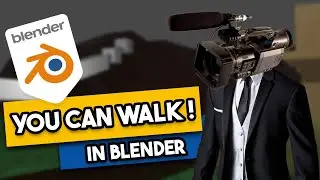 First Person Camera Mode in blender! | Walk navigation and Fly navigation modes tutorial
