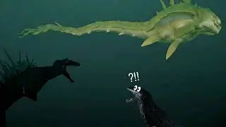 Godzilla Bloodbath Emerges from the Sea Melon Sandbox Playground Gameplay Session