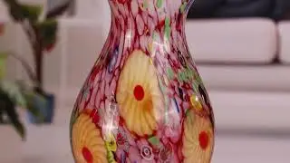Art Glass Vase for Home Decor | Handmade Decorative Glass Vase