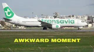 AWKWARD MOMENT At Faro Airport involving Transavia and Ryanair