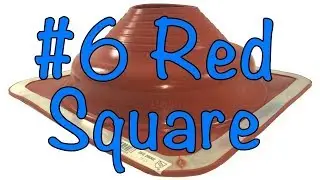 #6 Red Dektite Square Base High Temperature Silicone Flexible Pipe Flashings