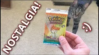 Pokemon Old School Sundays! Gym Heroes Booster Pack Opening!