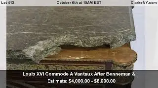 Louis XVI Commode A Vantaux After Benneman &