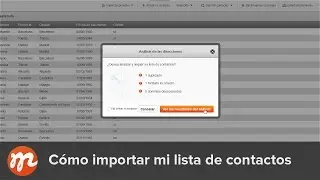 C&oacute;mo importar mi lista de contactos a Mailify