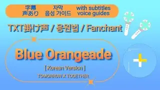 TXT 掛け声 응원법【Blue Orangeade [Korean Version] 】 字幕 / 声あり  TXT FANCHANT GUIDE