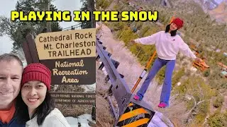 Игра в снегу (гора Чарльстон), Лас-Вегас, Невада