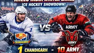 Khelo india winter game ice hockey day 3 ARMY.VS CHANDIGARH 